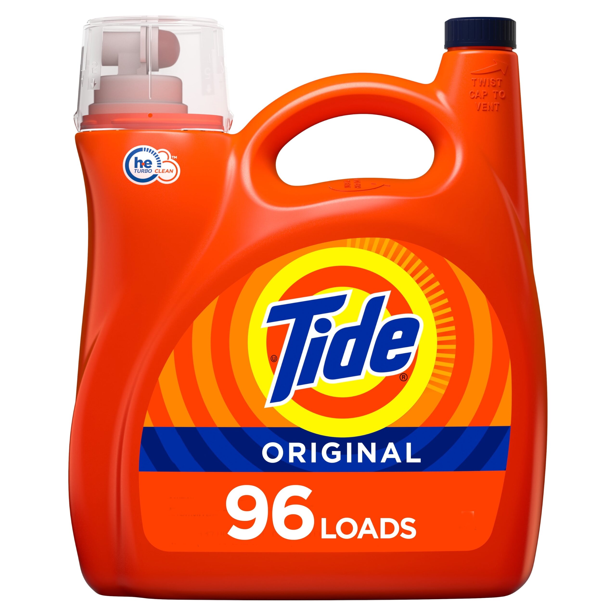Tide Original HE 96 Loads Liquid Laundry Detergent 138 Fl Oz Beauty 