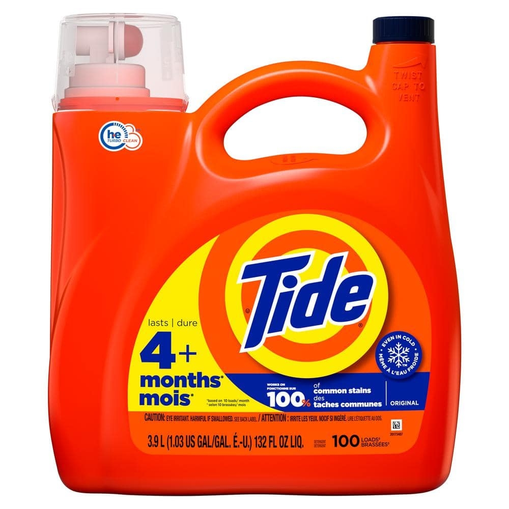 Tide Original HE Compatible Liquid Laundry Detergent Soap 132 Fl Oz