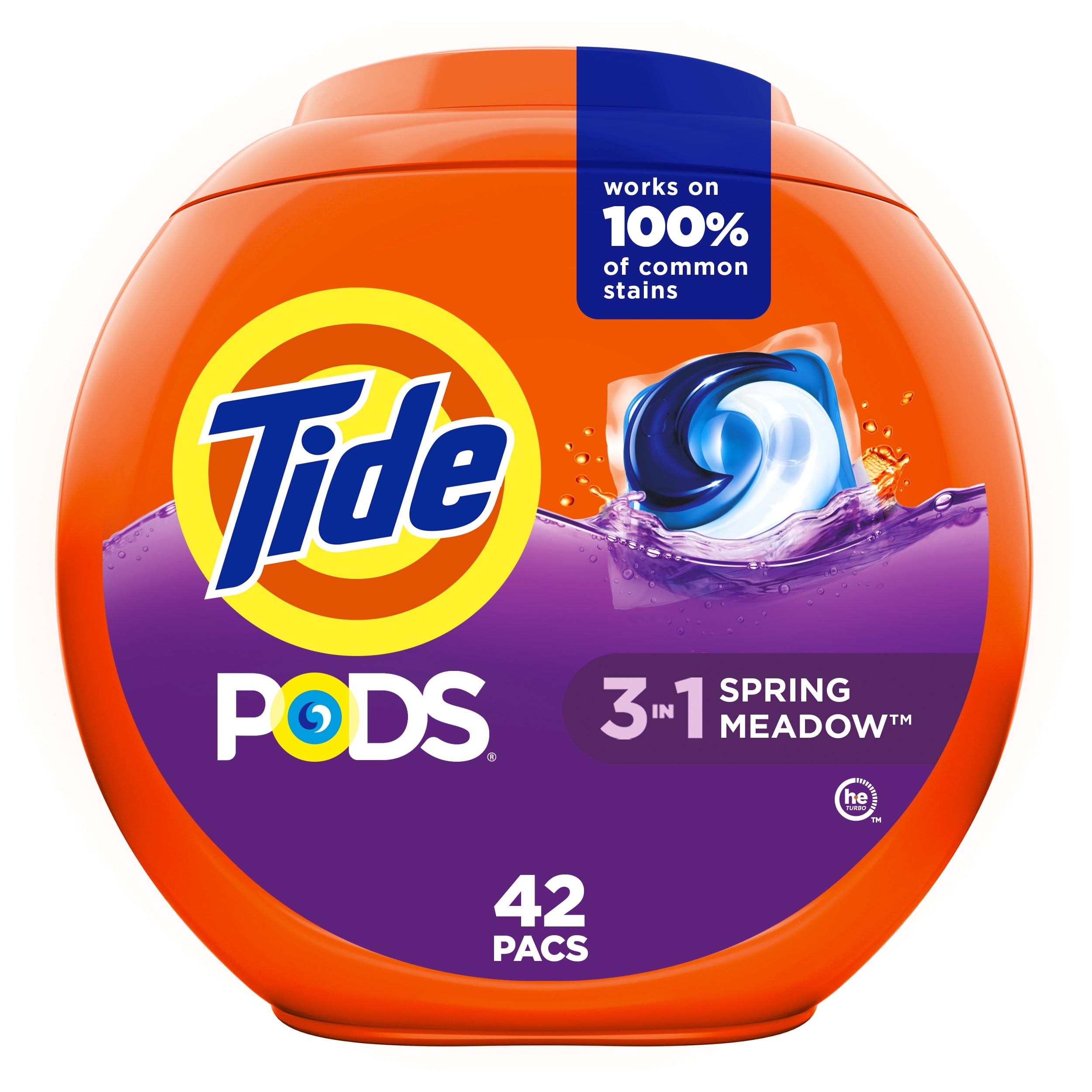 Tide PODS Liquid Laundry Detergent Spring Meadow Scent HE Compatible 