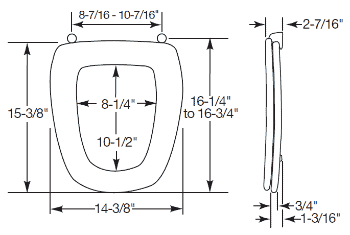 Toilet Seats For American Standard Including Roma Carlysle Norwall 