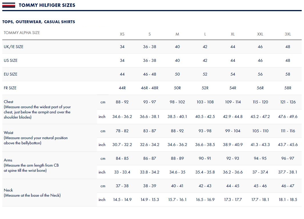Tommy Hilfiger Plus Size Chart Dresses Images 2022