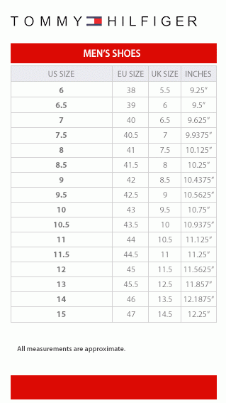 Tommy Hilfiger Shoes Size Chart Soleracks Atelier yuwa ciao jp