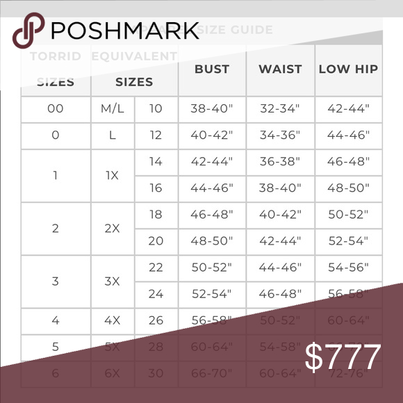 Torrid Underwear Size Chart Minimalist Chart Design
