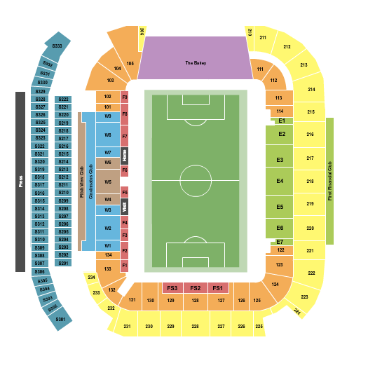 TQL Stadium Seating Chart Star Tickets