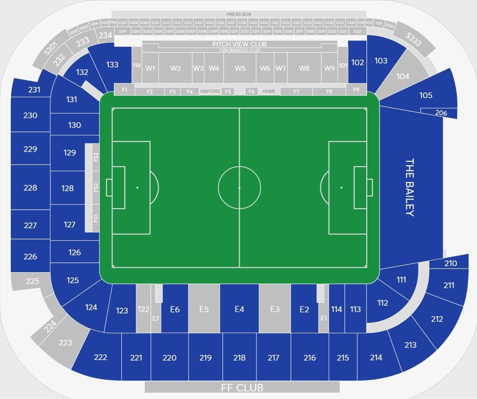 TQL Stadium Seating Plan With Seat Numbers And Rows TQL Stadium Map
