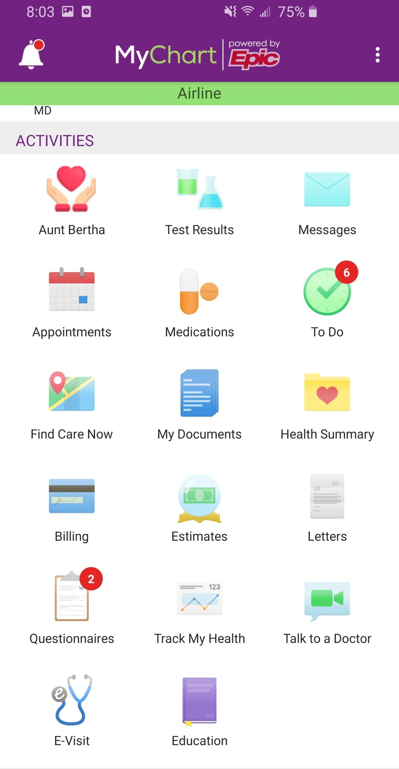 myhealth chart myhealth chart