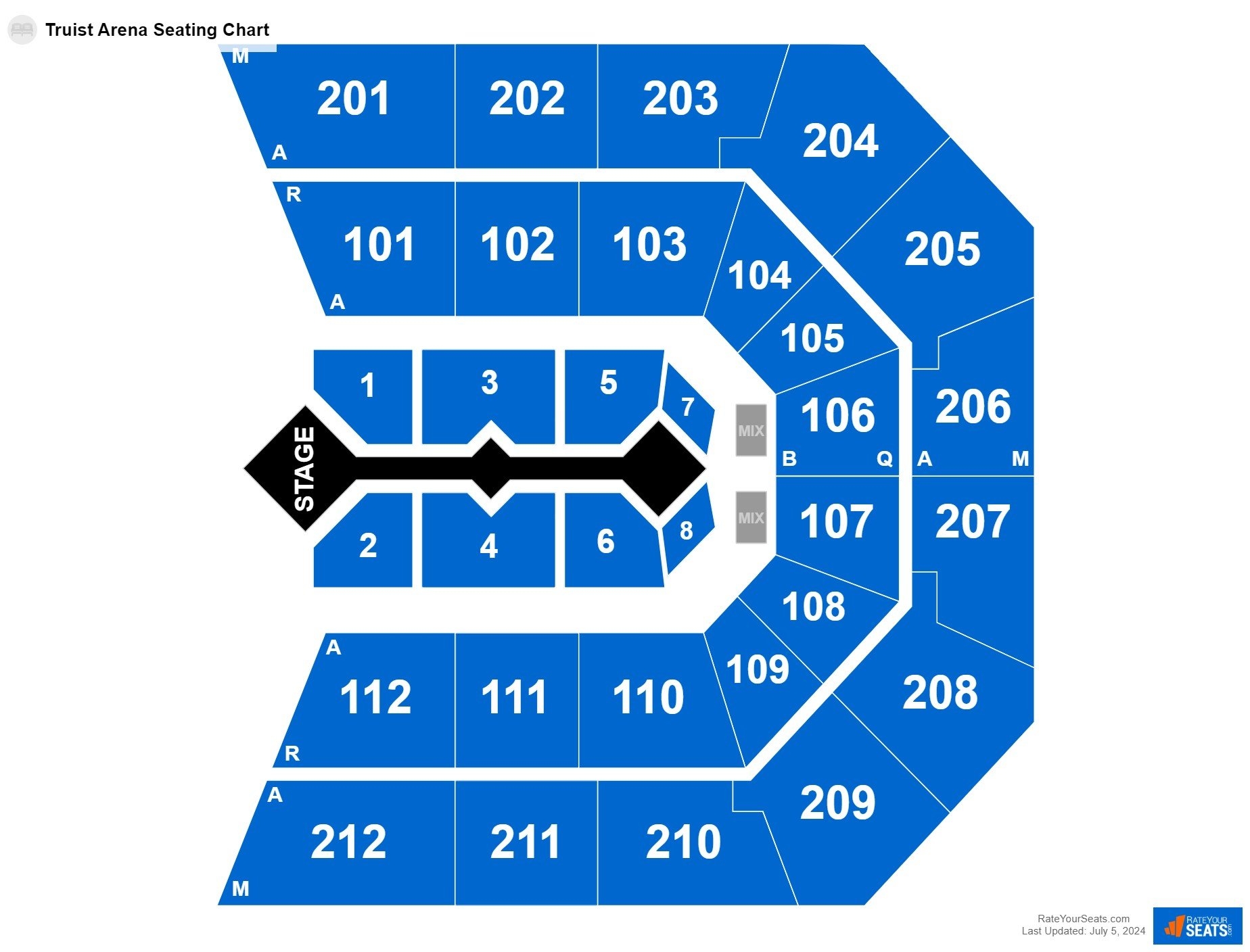 Truist Arena Seating Chart RateYourSeats