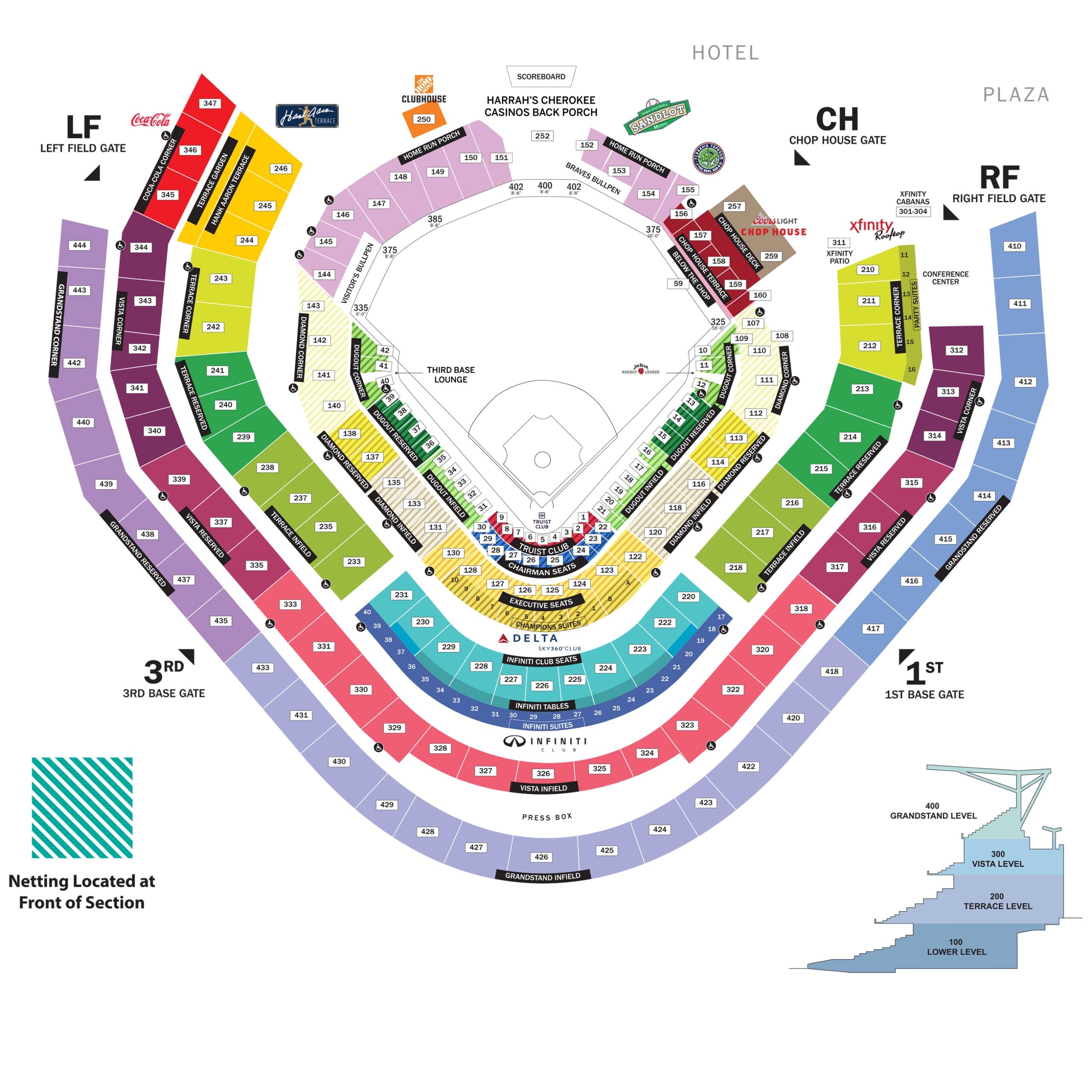 Truist Park Seating Chart Atlanta Braves