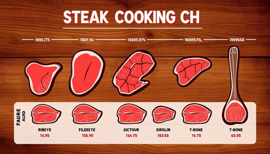 steak cooked chart