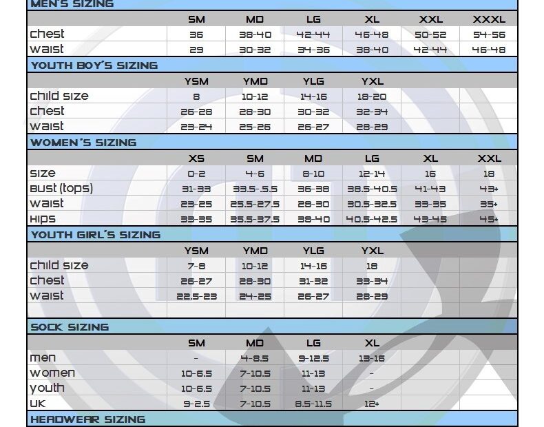 Under Armor Size Chart Youth Educational Chart Resources