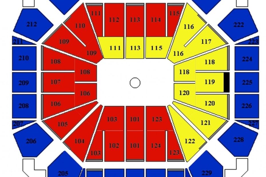 United Spirit Arena Seating Chart Minimalist Chart Design