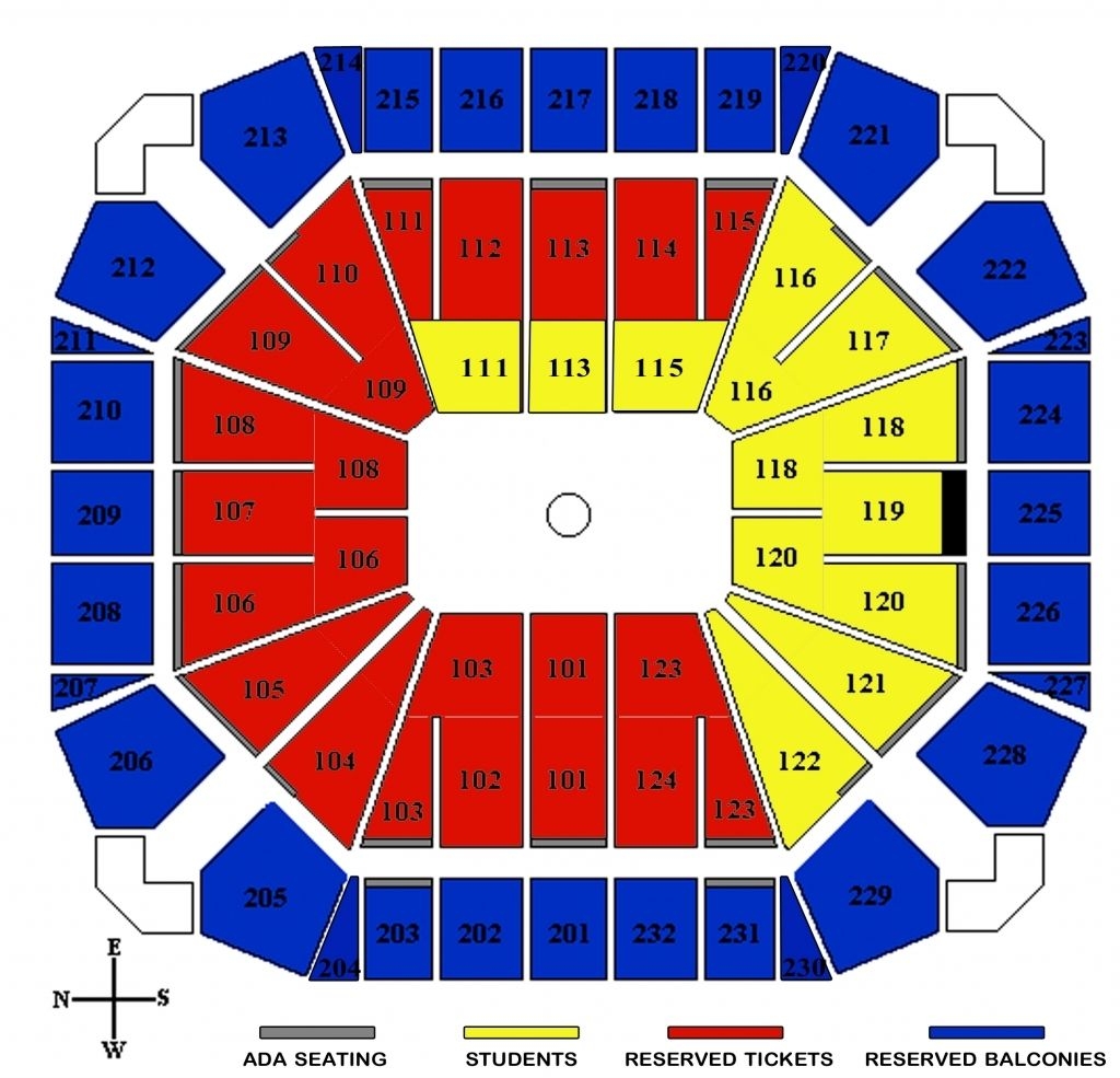 United Spirit Arena Seating Chart Minimalist Chart Design