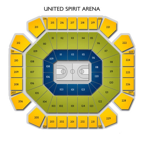 United Supermarket Arena Seating Chart