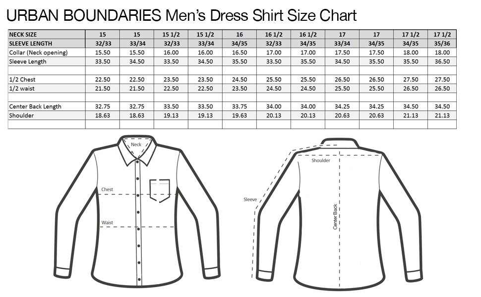 Urban Boundaries Mens Button Down Point Collar Black White Dress Shirts 
