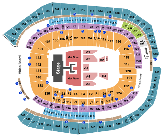 US Bank Stadium Tickets Seating Chart Event Tickets Center