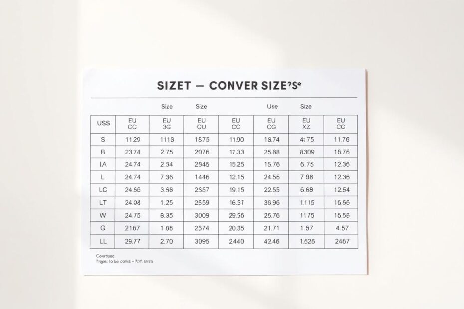 US Size To EU Clothes Accurate Conversion Chart