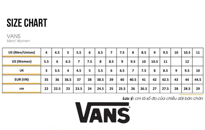 Vans Size Conversion Chart Do Vans Run Big Or Small 