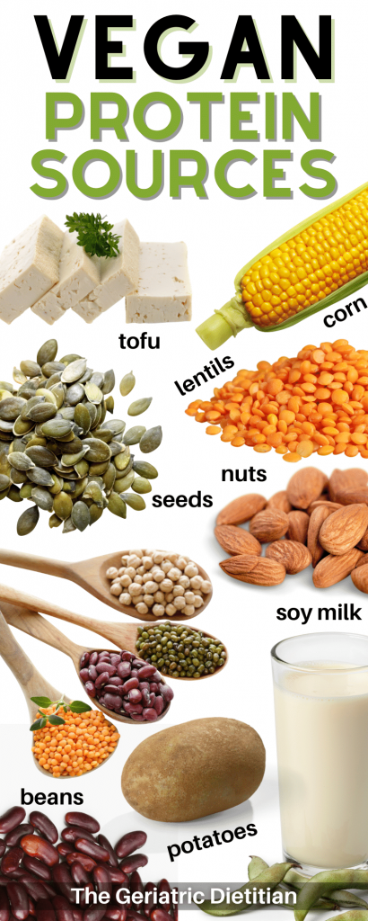 Vegan Protein Sources Chart Free Download The Geriatric Dietitian