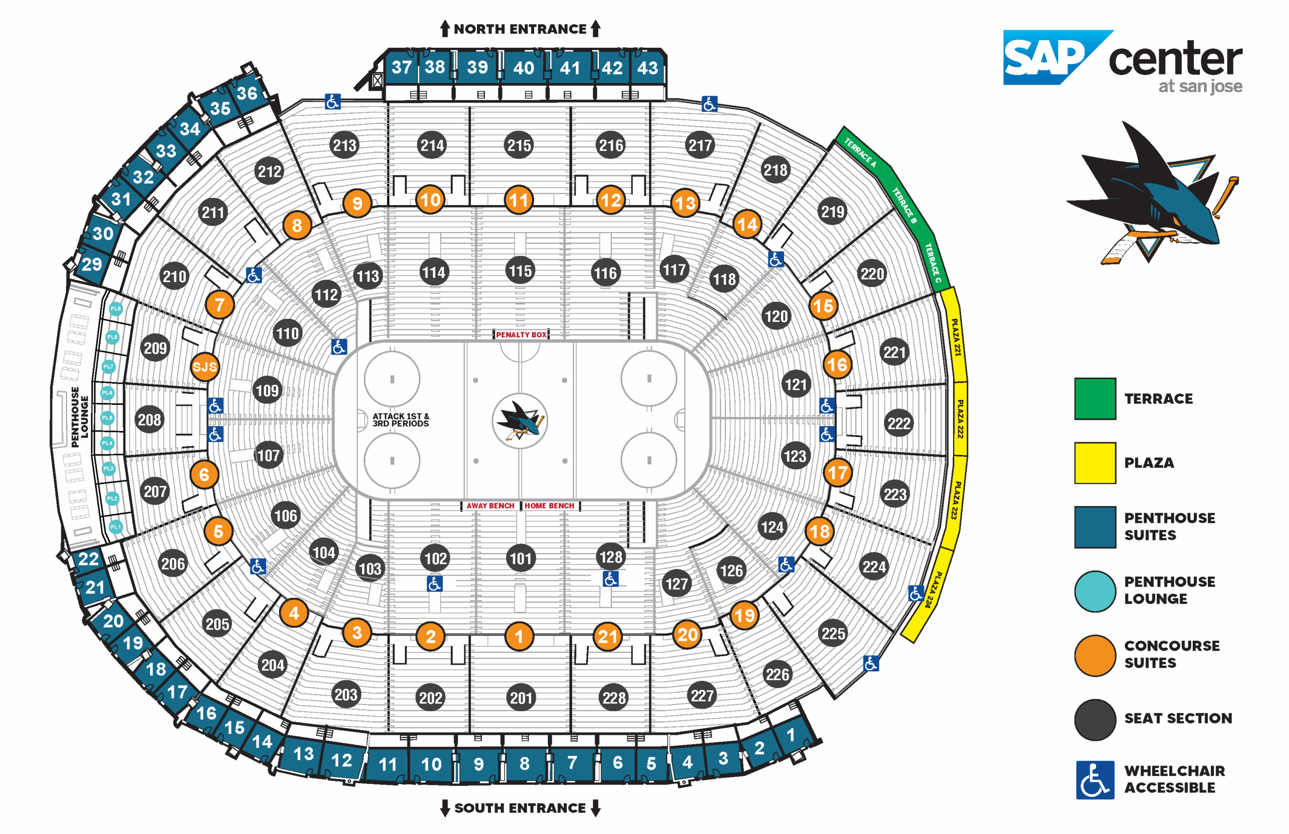 Venue Maps SAP Center Venue Maps SAP Center