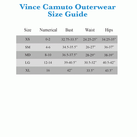 Vince Camuto Clothing Size Chart Ponasa