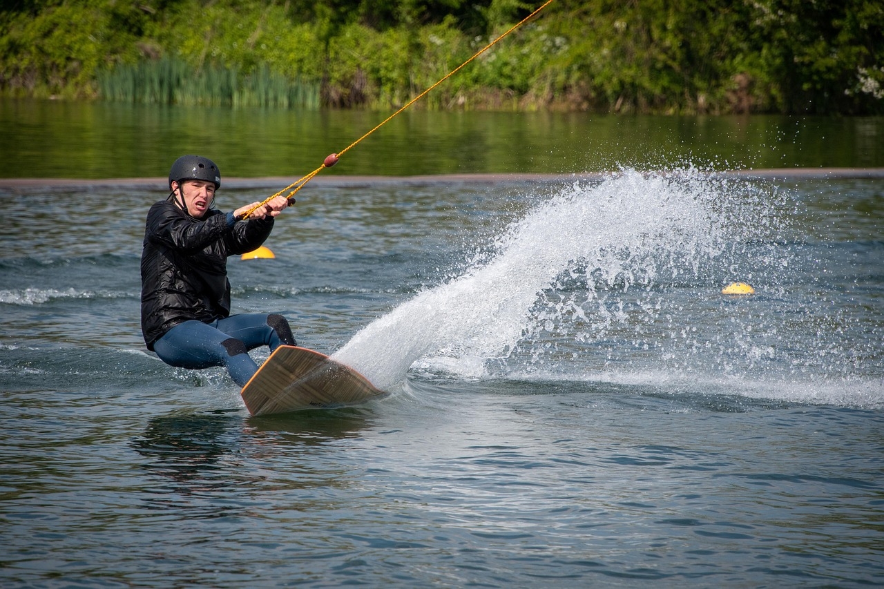 Wakeboarding Water Sport Ropeway Free Photo On Pixabay Pixabay