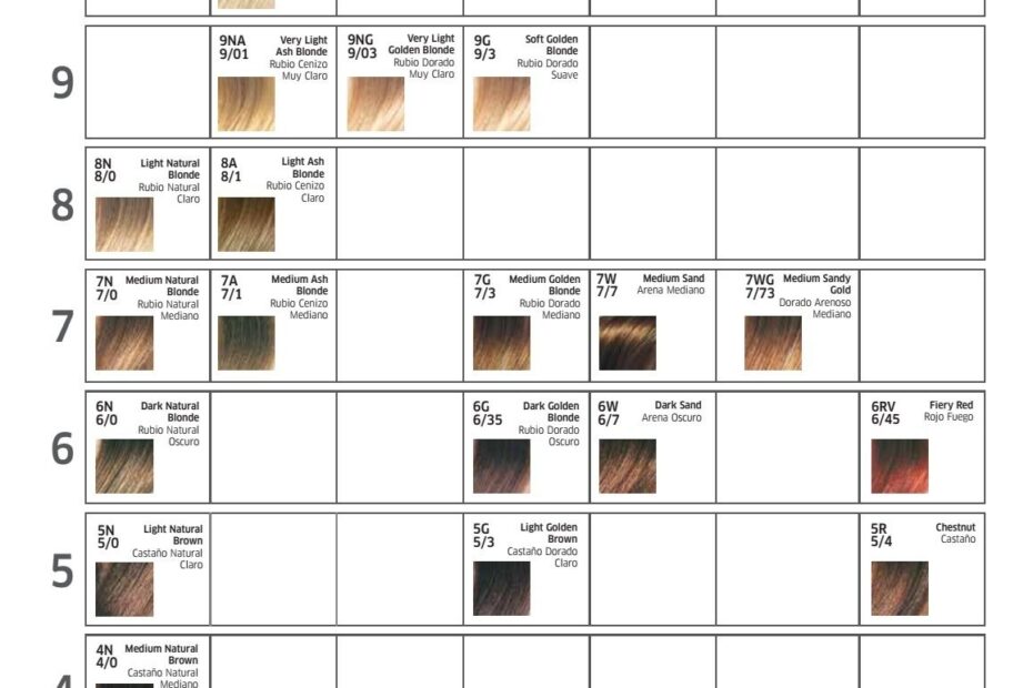 Wella Color Charm Demi Permanent Hair Color Shade Pallete Wella