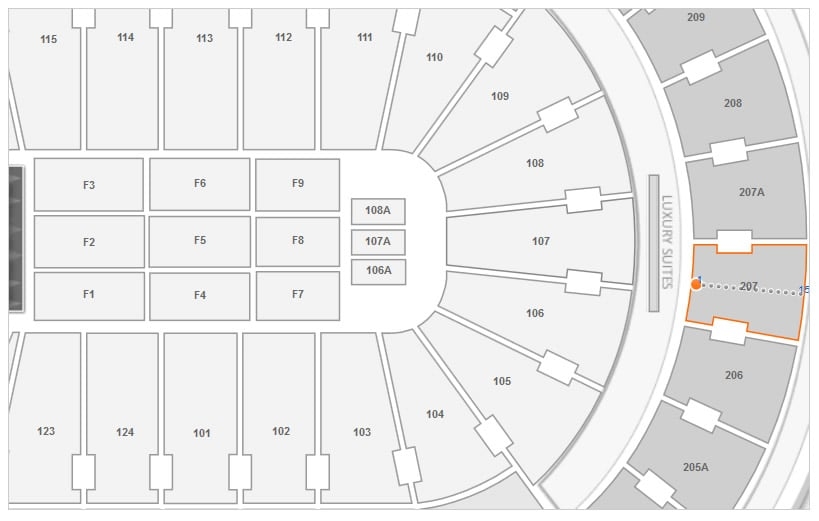 Wells Fargo Center Concert Seating Chart Interactive Map 