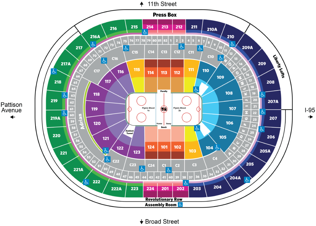 Wells Fargo Center Seating Chart 2024 Best Seat And Deals SeatGraph