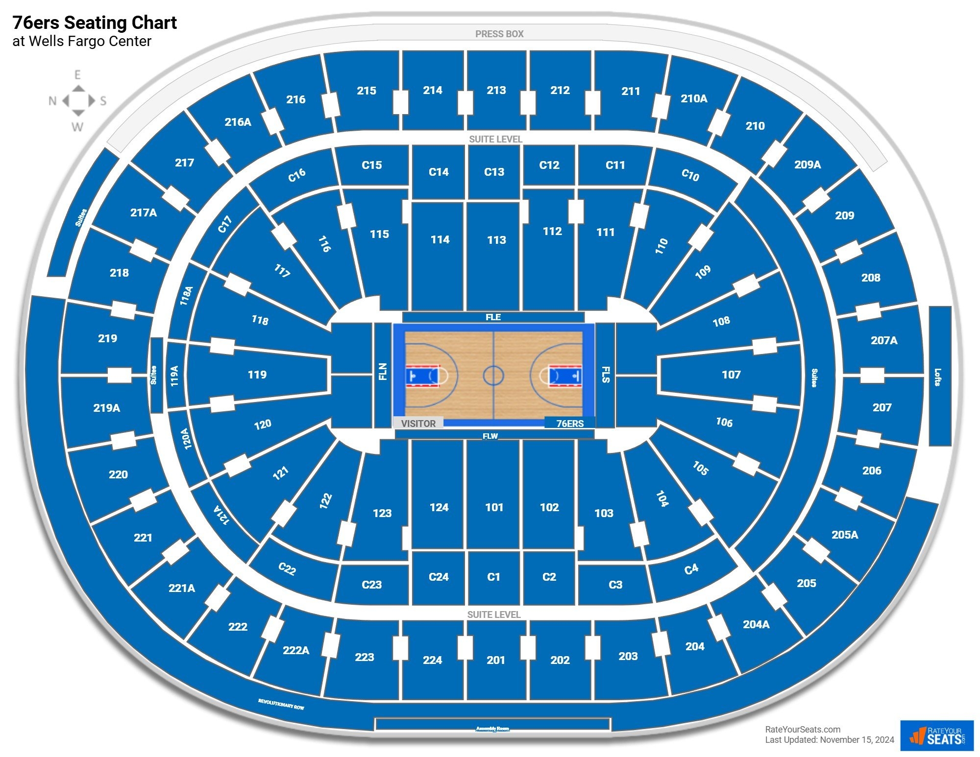 Wells Fargo Center Seating Charts RateYourSeats