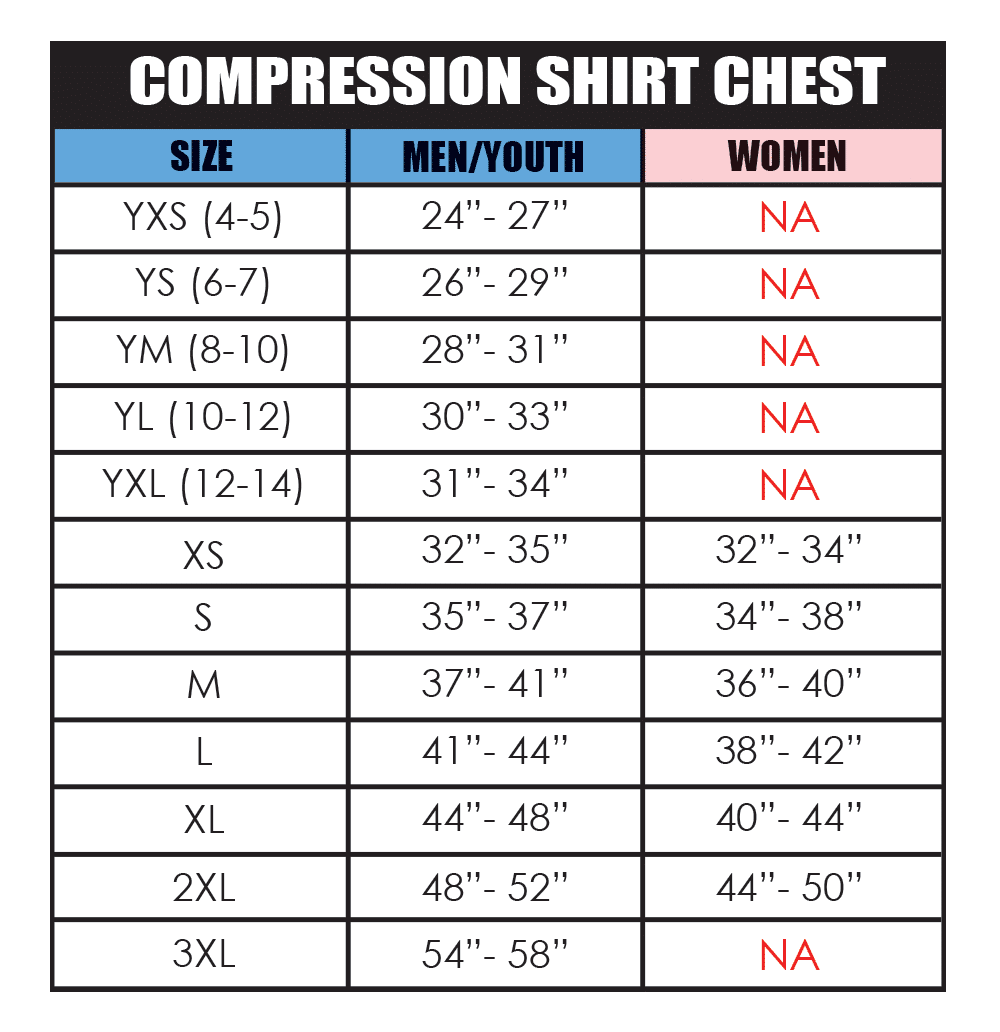 What Size To Get Compression Shirt At Katherine Lederman Blog