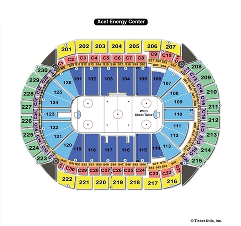 xcel energy seating chart xcel energy seating chart