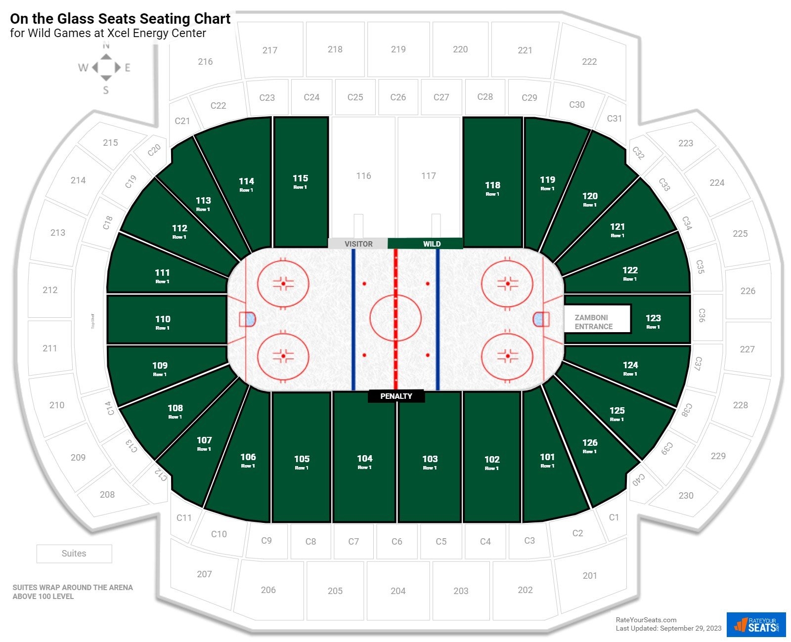 Xcel Energy Center Seating Chart Xcel Energy Center Map Art City