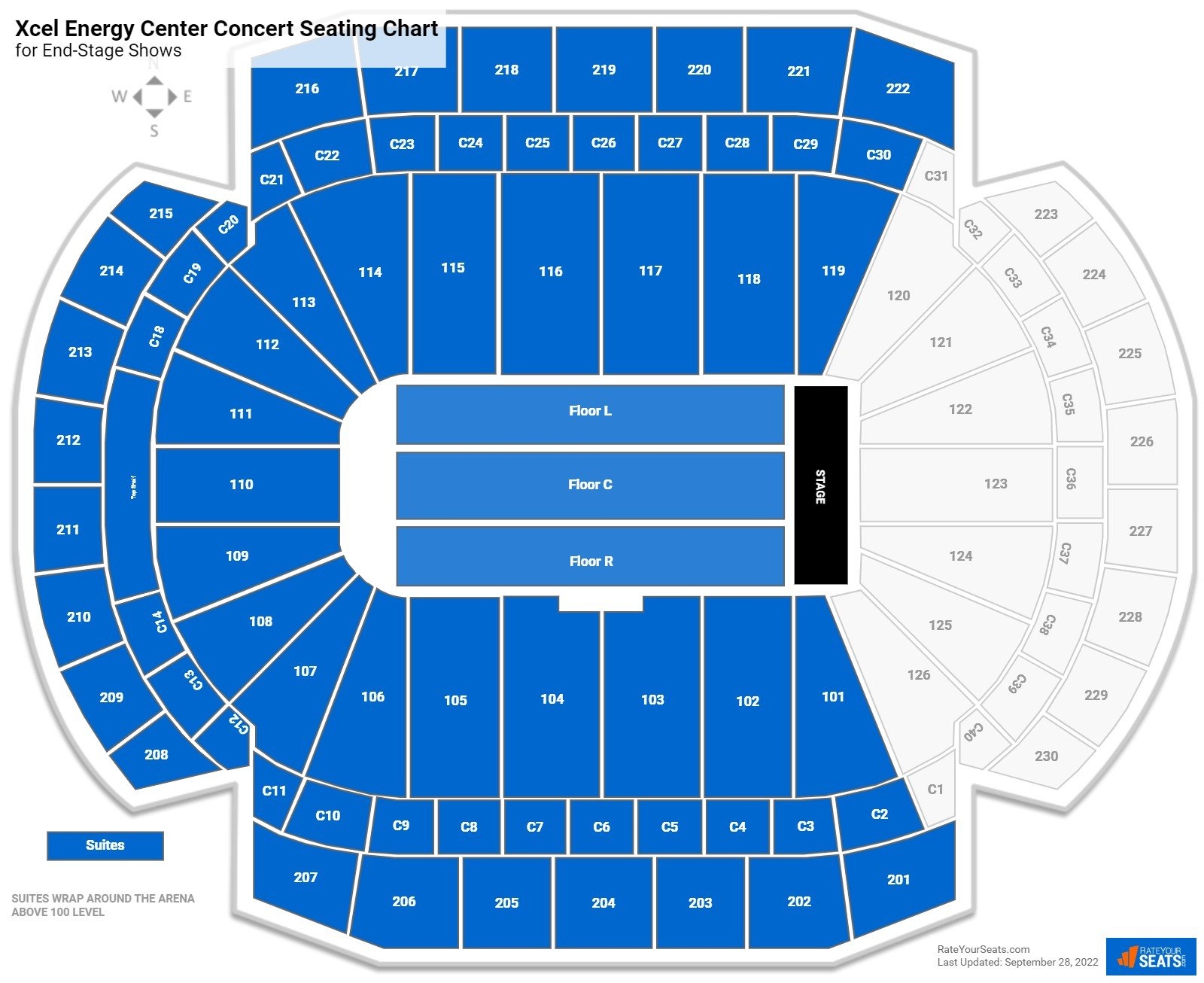Xcel Energy Center Seating Charts For Concerts RateYourSeats