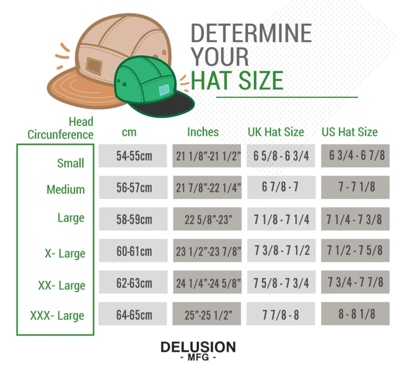 Youth Hat Size Chart Minimalist Chart Design