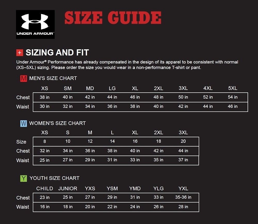 Youth Sizing Under Armour Size Chart At Georgia Lai Blog