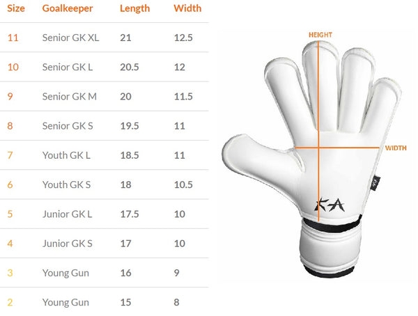 Youth Soccer Goalie Gloves Size Chart Ponasa